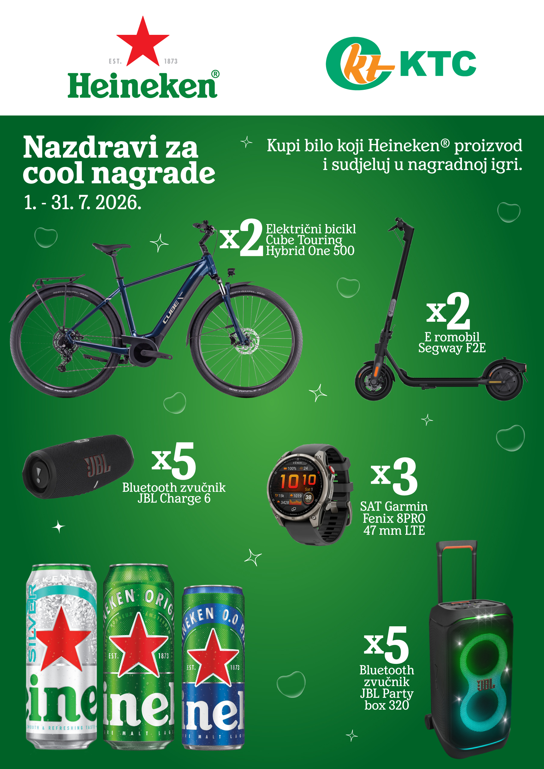 Nagradna igra 'Heineken i KTC nagrađuju'